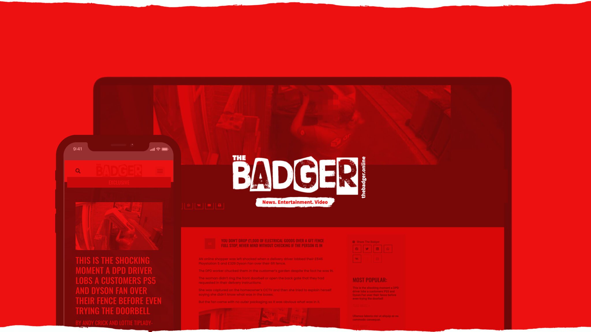 The Badger - Brand development - Aesthetics and website creation.
