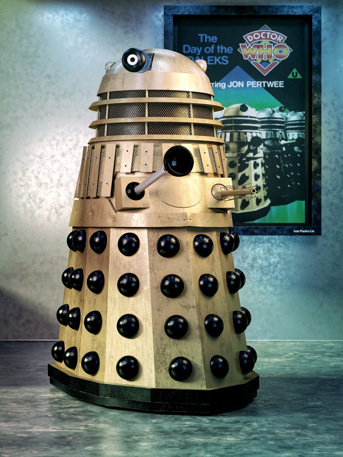 Golden Commander Dalek by Phil Shaw