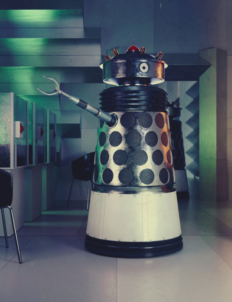 MK2 Cusick Proto Dalek - Doctor Who / Big Finish 3D Render by Phil Shaw