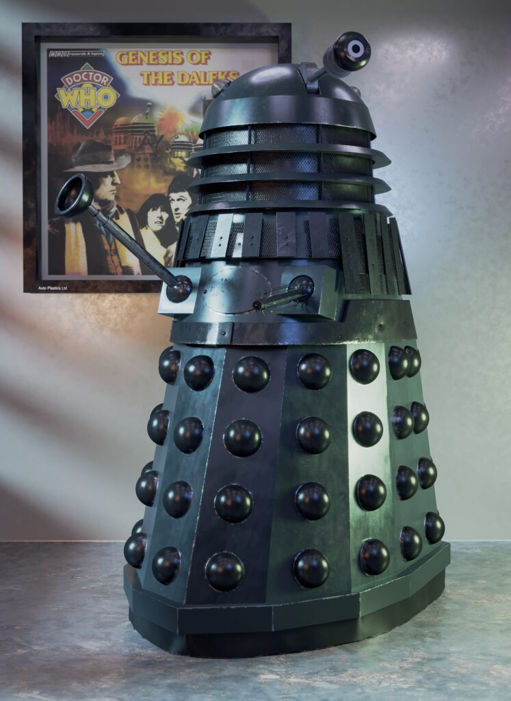 MK3 Genesis Dalek - Doctor Who / Big Finish 3D Render by Phil Shaw