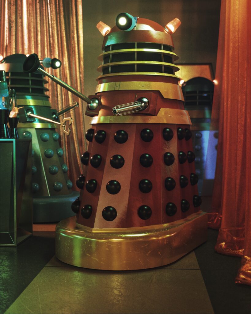 Red Dr Who & The Daleks Dalek - Doctor Who / Big Finish 3D Render by Phil Shaw