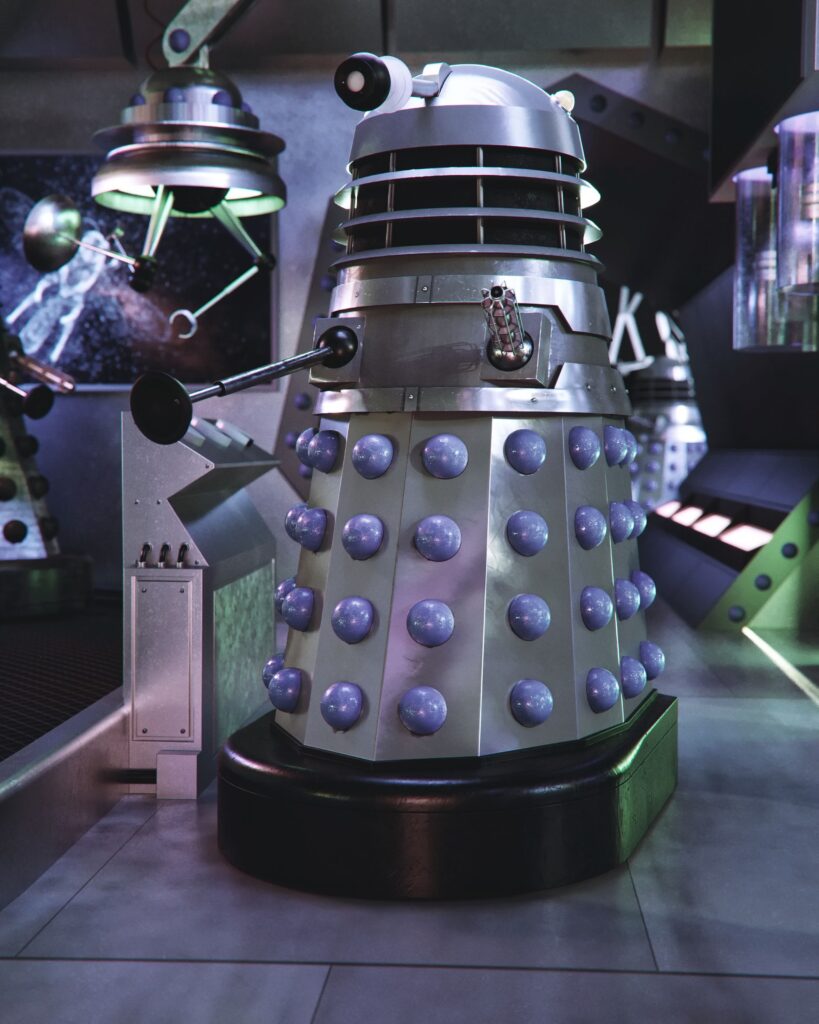 Invasion Earth Dalek Mutant Phase - Doctor Who / Big Finish 3D Render by Phil Shaw