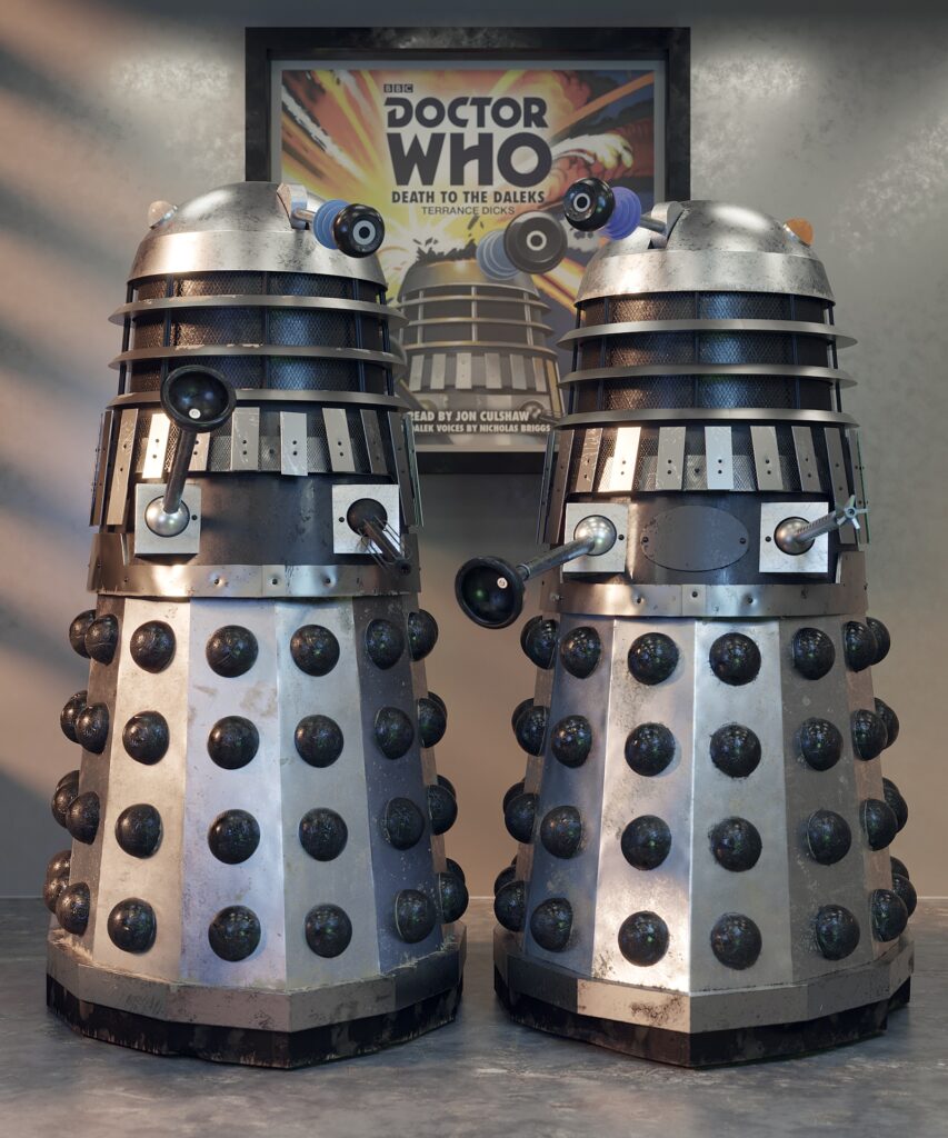 Interstellar MK3 Scout Daleks - Doctor Who / Big Finish 3D Render by Phil Shaw