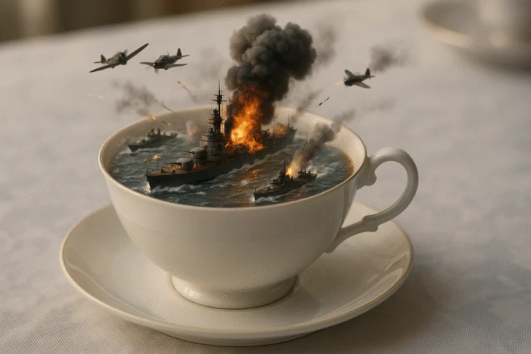 A storm in a teacup - Miniature worlds Ai Prompt by Phil Shaw - Prompt Engineer