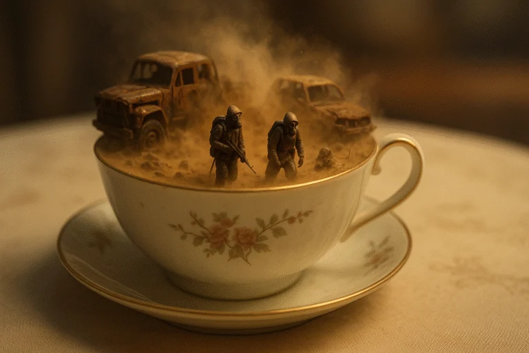 A storm in a teacup - Miniature worlds Ai Prompt by Phil Shaw - Prompt Engineer