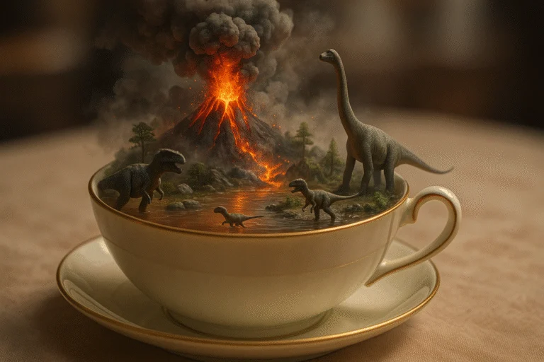A storm in a teacup - Miniature worlds Ai Prompt by Phil Shaw - Prompt Engineer