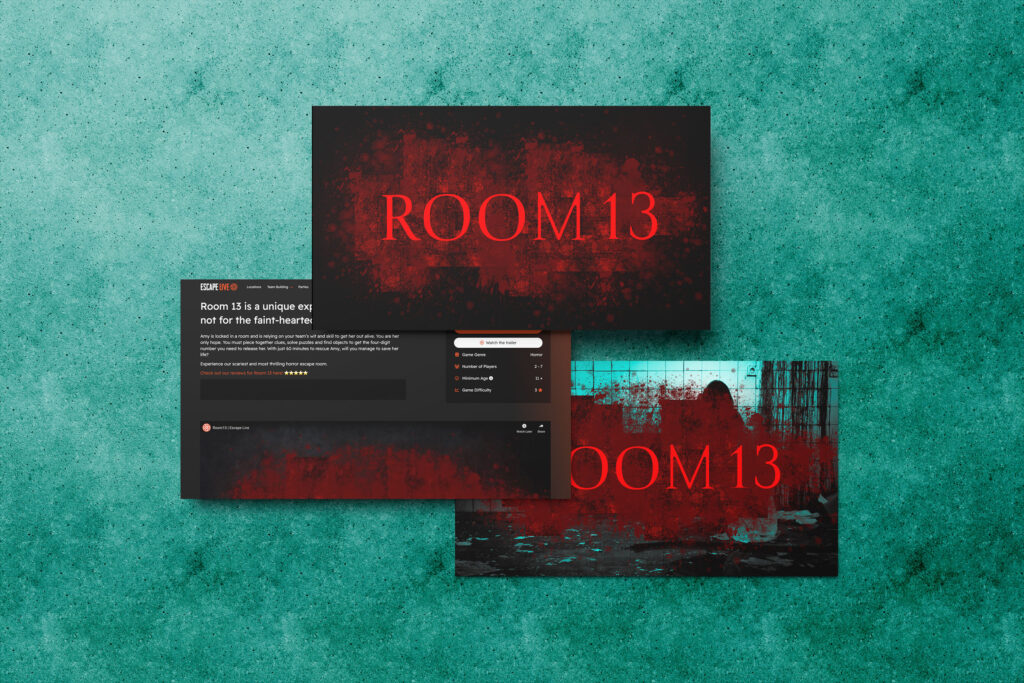 Escape Live Room 13 - Graphic Design, Brand Engineering - Phil Shaw Digital Media