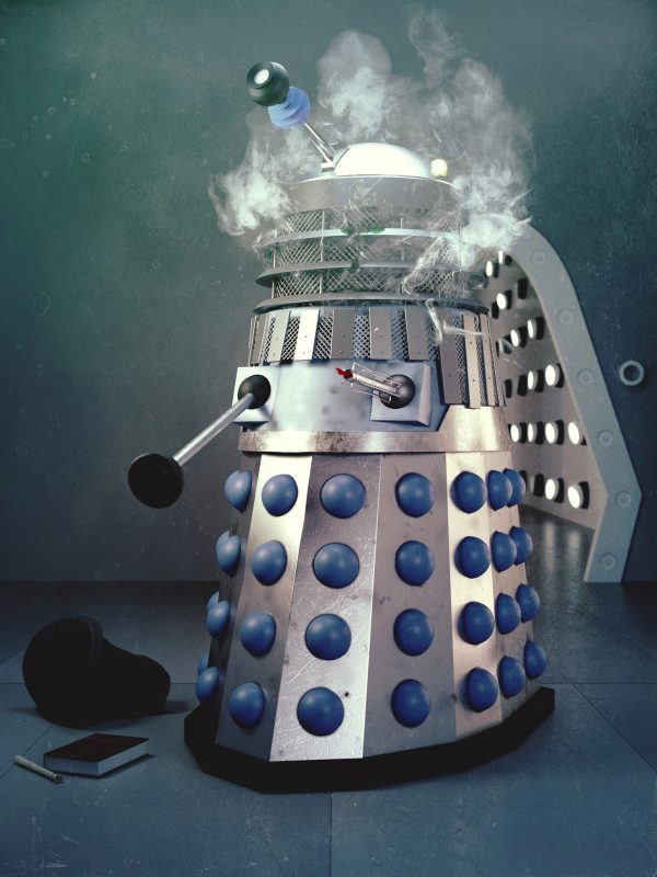 MK2 Silver Power Dalek - Doctor Who / Big Finish 3D Render by Phil Shaw
