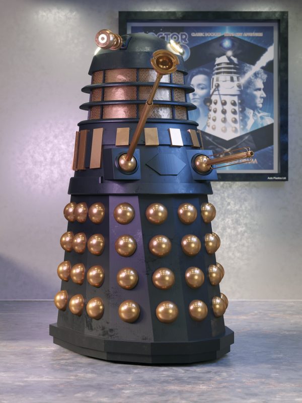 Black Imperial Supreme Dalek - Doctor Who / Big Finish 3D Render by Phil Shaw