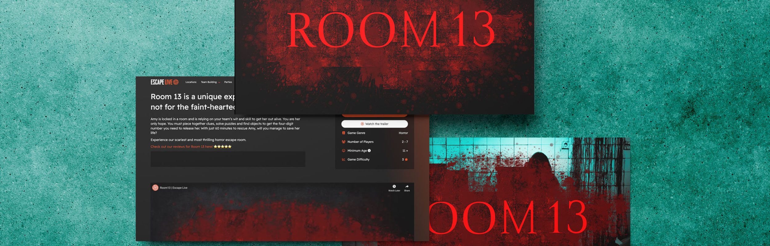 Escape Live Room 13 - Graphic Design, Brand Engineering - Phil Shaw Digital Media