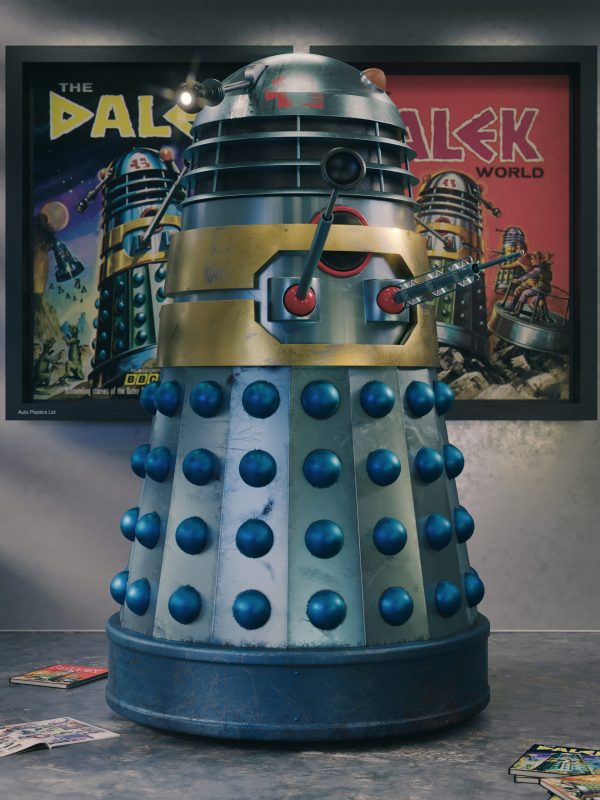 TV21 Book Comic Dalek - Doctor Who / Big Finish 3D Render by Phil Shaw